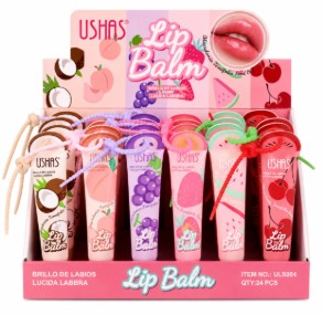 BRILLO GLOSS FRUTAS LIP BALM LLAVERO PLASTICO USHAS